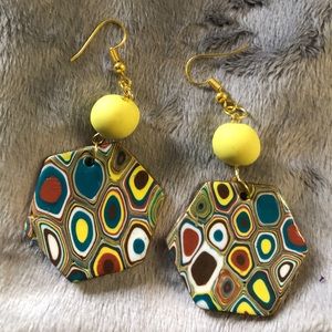 Polymer clay earrings